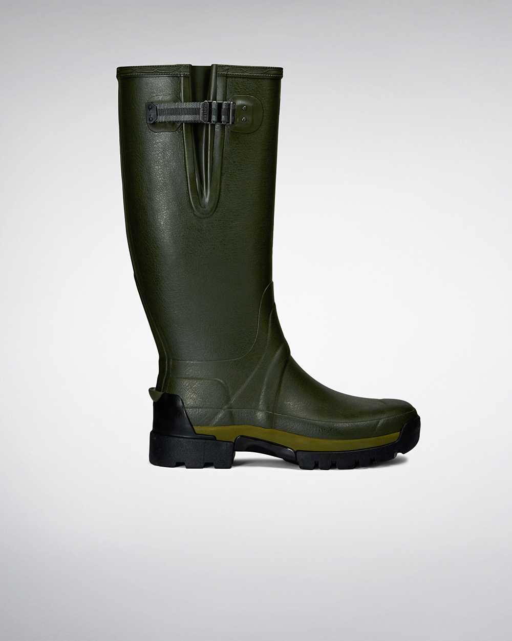 Hunter Balmoral Adjustable 3mm Neoprene Men's Wellies NZ-37429A Dark Olive